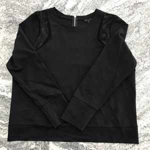 Black Mesh Banana Republic Top